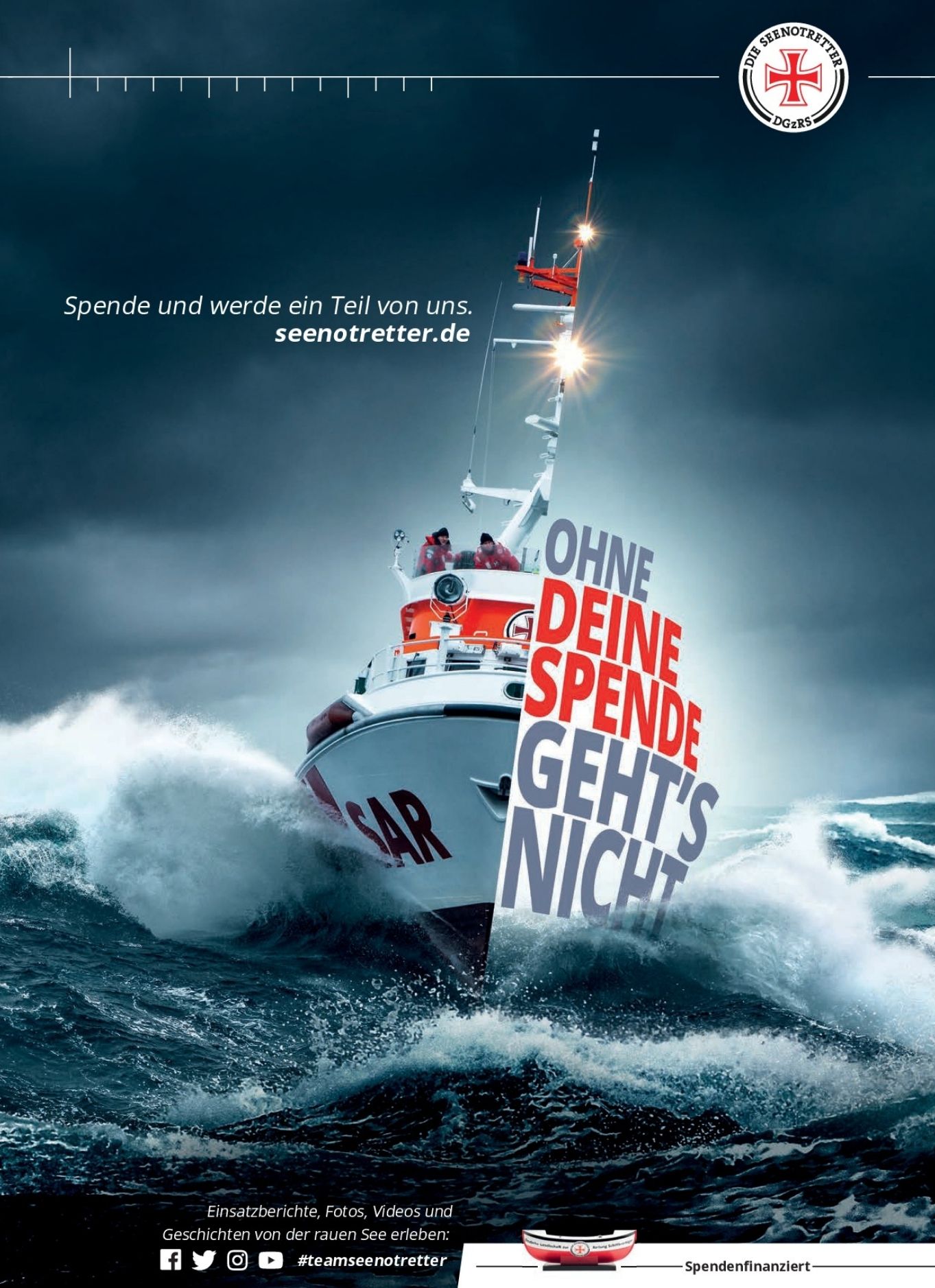 Seenotretter - Spendenanzeige