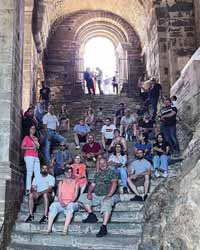 Besichtigungsgruppe Sacra di San Michelle