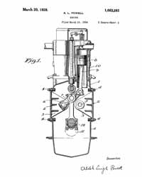 Querschnitt eines Powell Motors