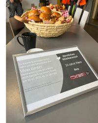 Frühstück DGS Glückwunsch