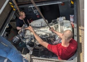 Der Motor im Bauch der Fähre