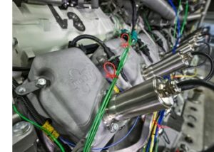 Methanolmotor auf dem Prüfstand