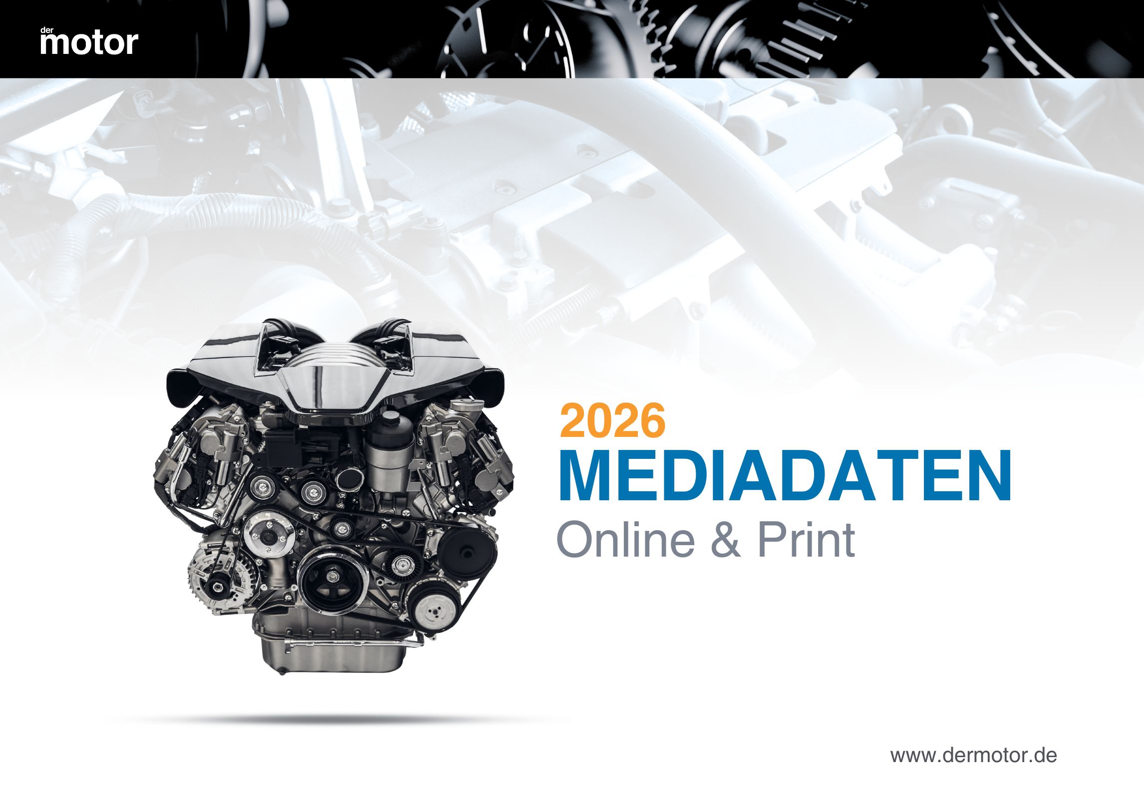 Mediadaten 2026 für das Magazin der motor – Deckblatt